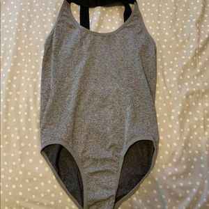 Gray bodysuit